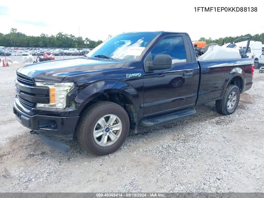 2019 Ford F-150 Xl VIN: 1FTMF1EP0KKD88138 Lot: 40369414