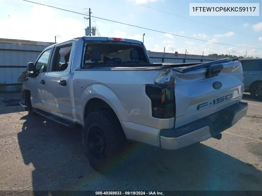 2019 Ford F-150 Xl VIN: 1FTEW1CP6KKC59117 Lot: 40369833