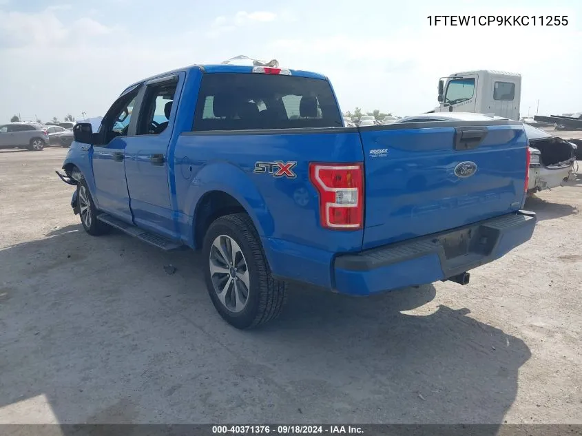 2019 Ford F-150 Xl VIN: 1FTEW1CP9KKC11255 Lot: 40371376