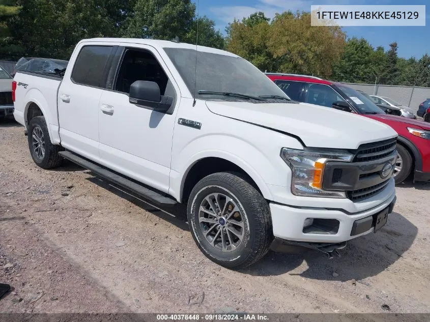 2019 Ford F-150 Xlt VIN: 1FTEW1E48KKE45129 Lot: 40378448