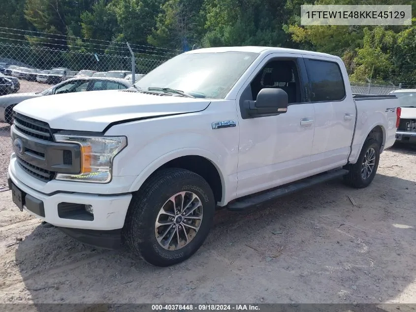 2019 Ford F-150 Xlt VIN: 1FTEW1E48KKE45129 Lot: 40378448