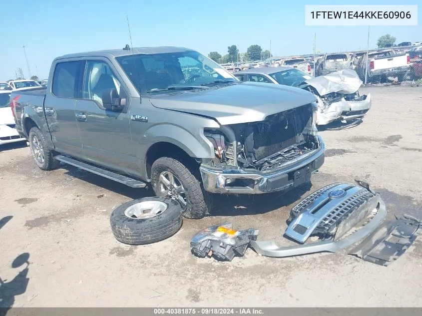 2019 Ford F-150 Xlt VIN: 1FTEW1E44KKE60906 Lot: 40381875