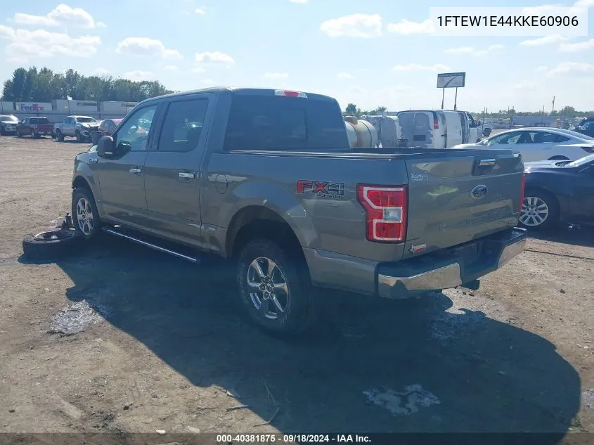 2019 Ford F-150 Xlt VIN: 1FTEW1E44KKE60906 Lot: 40381875