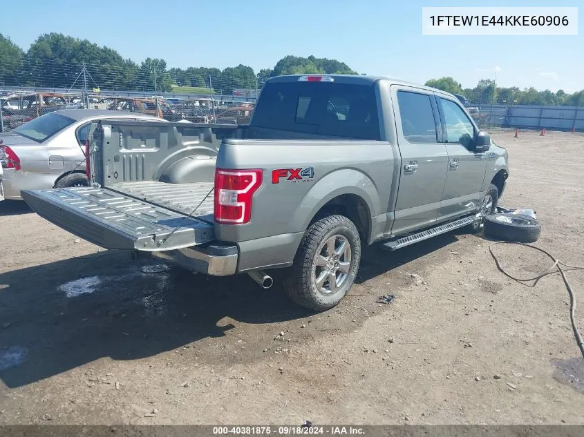 2019 Ford F-150 Xlt VIN: 1FTEW1E44KKE60906 Lot: 40381875