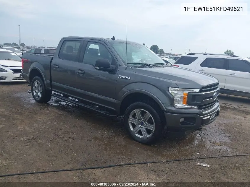 2019 Ford F-150 Xlt VIN: 1FTEW1E51KFD49621 Lot: 40383386