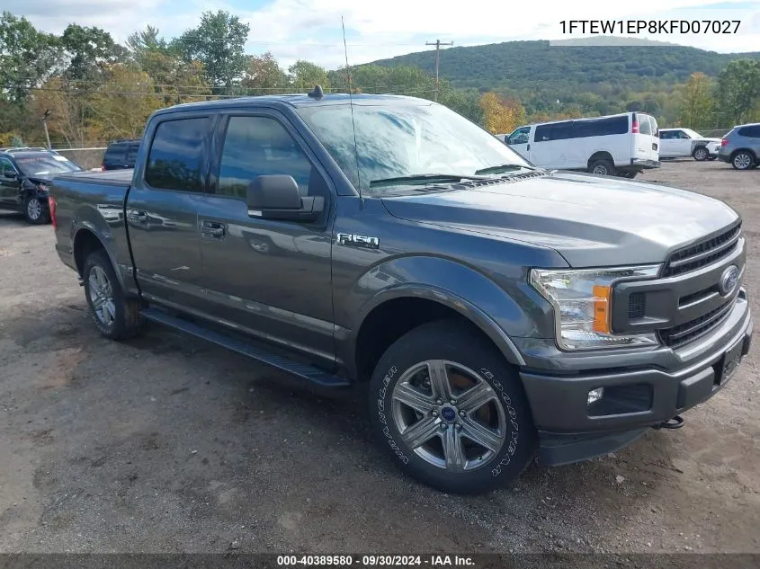 2019 Ford F-150 Xlt VIN: 1FTEW1EP8KFD07027 Lot: 40389580