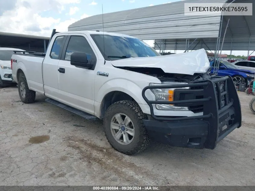 2019 Ford F-150 Xl VIN: 1FTEX1E58KKE76595 Lot: 40390884