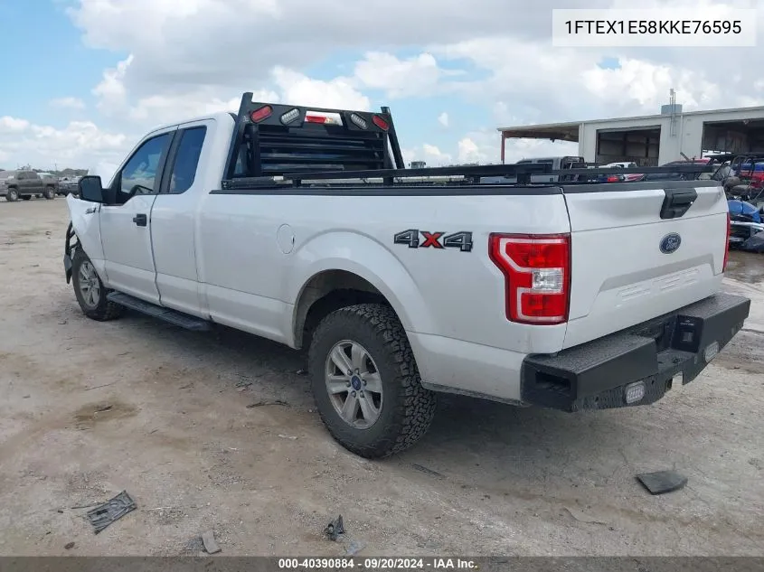 2019 Ford F-150 Xl VIN: 1FTEX1E58KKE76595 Lot: 40390884