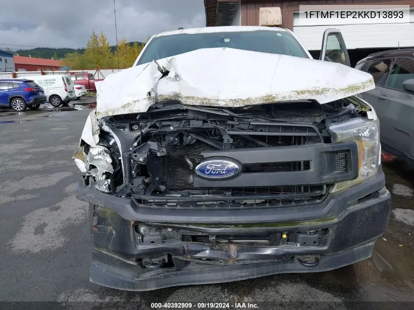 2019 Ford F-150 Xl VIN: 1FTMF1EP2KKD13893 Lot: 40392909