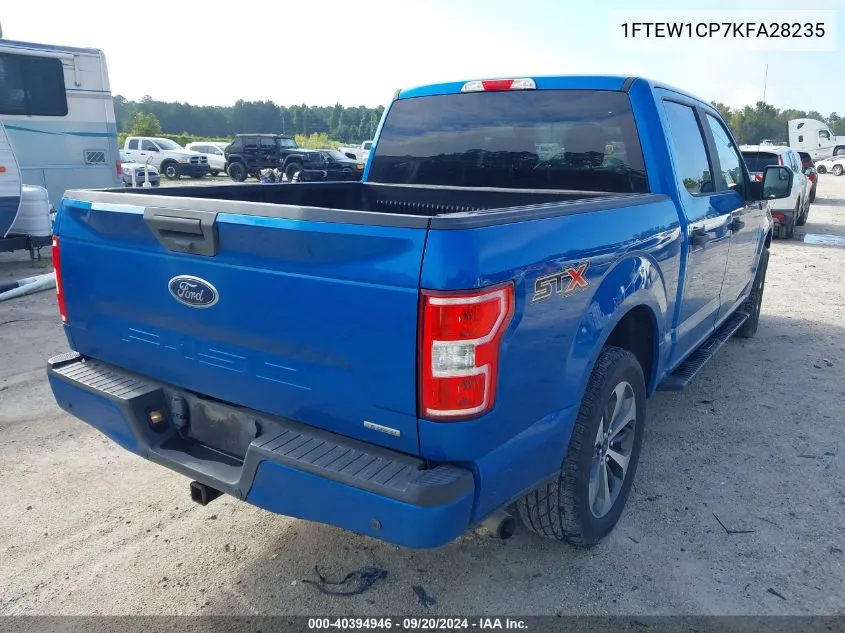 2019 Ford F-150 Xl VIN: 1FTEW1CP7KFA28235 Lot: 40394946