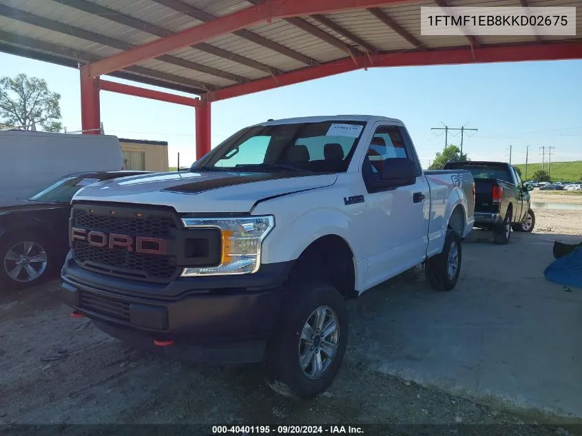 2019 Ford F-150 Xl VIN: 1FTMF1EB8KKD02675 Lot: 40401195