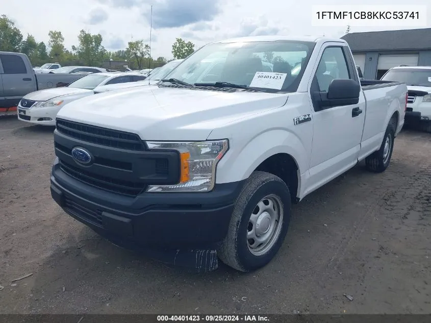 2019 Ford F-150 Xl VIN: 1FTMF1CB8KKC53741 Lot: 40401423