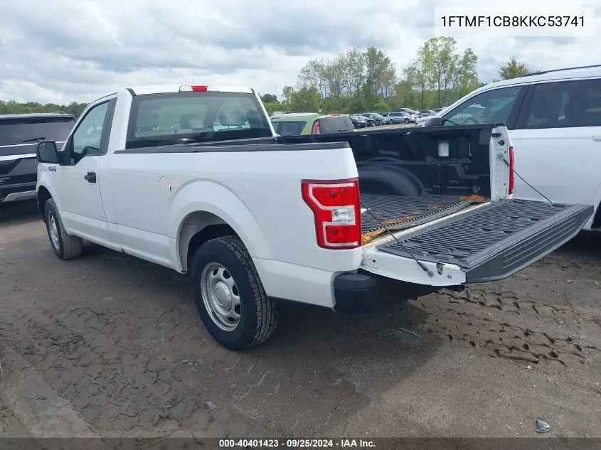 2019 Ford F-150 Xl VIN: 1FTMF1CB8KKC53741 Lot: 40401423