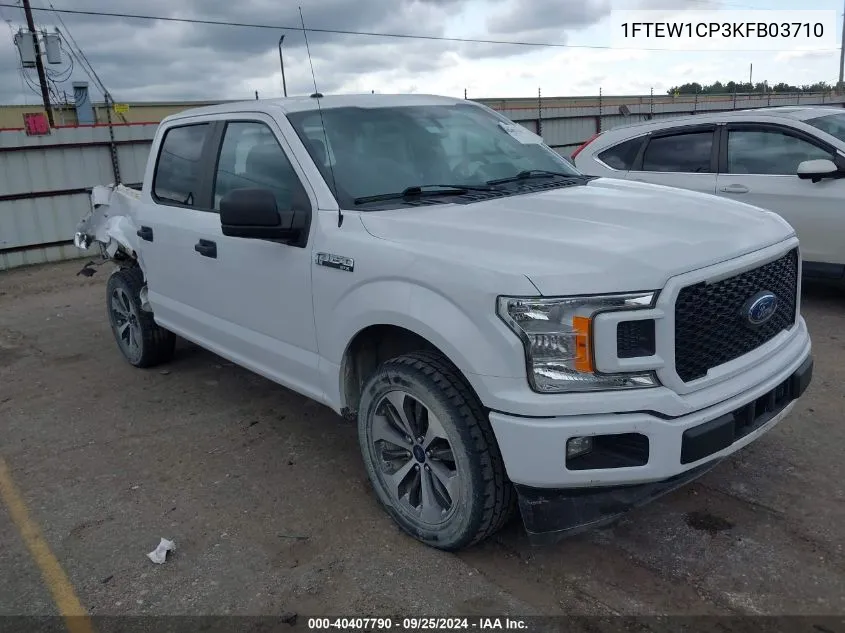 2019 Ford F-150 Xl VIN: 1FTEW1CP3KFB03710 Lot: 40407790