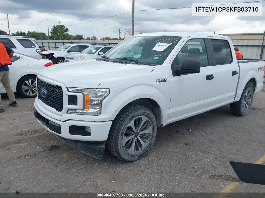 2019 Ford F-150 Xl VIN: 1FTEW1CP3KFB03710 Lot: 40407790