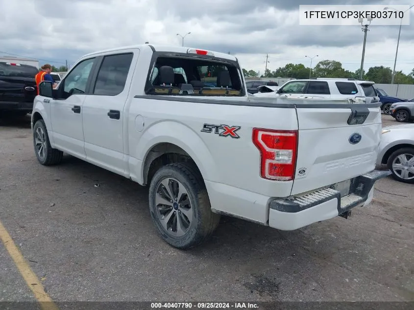 2019 Ford F-150 Xl VIN: 1FTEW1CP3KFB03710 Lot: 40407790