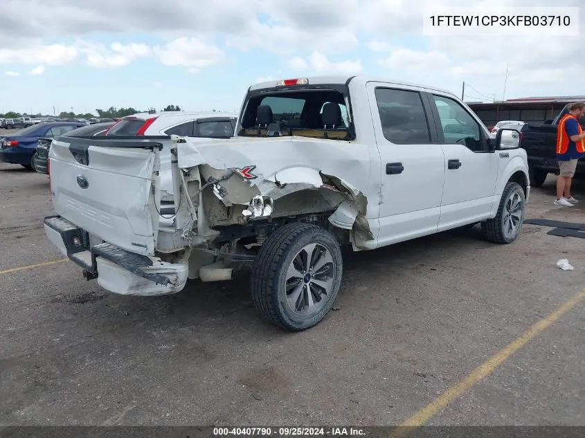 2019 Ford F-150 Xl VIN: 1FTEW1CP3KFB03710 Lot: 40407790