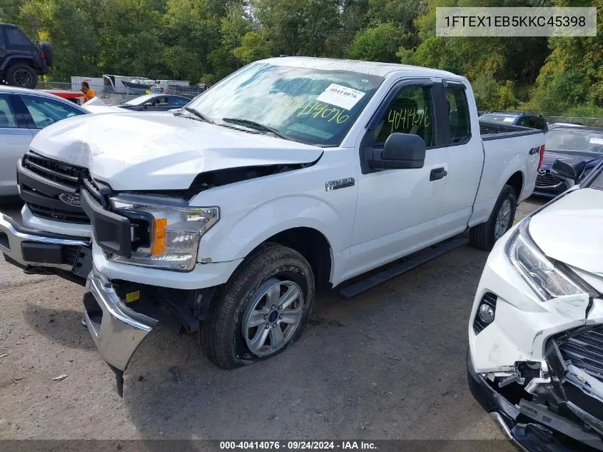 2019 Ford F-150 Xl VIN: 1FTEX1EB5KKC45398 Lot: 40414076