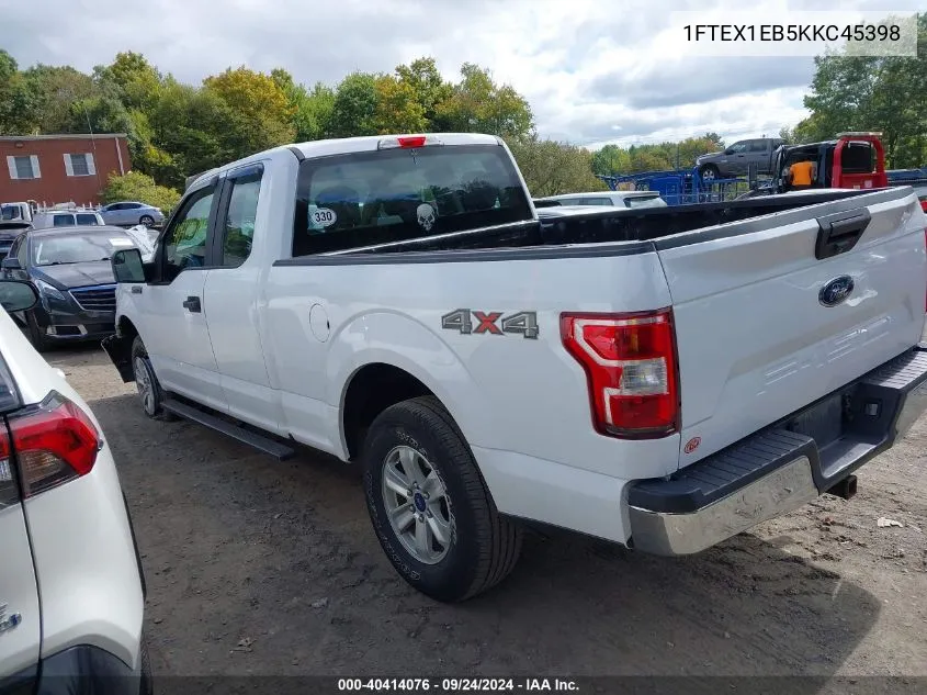 2019 Ford F-150 Xl VIN: 1FTEX1EB5KKC45398 Lot: 40414076