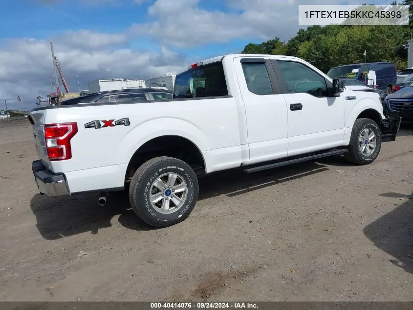 2019 Ford F-150 Xl VIN: 1FTEX1EB5KKC45398 Lot: 40414076