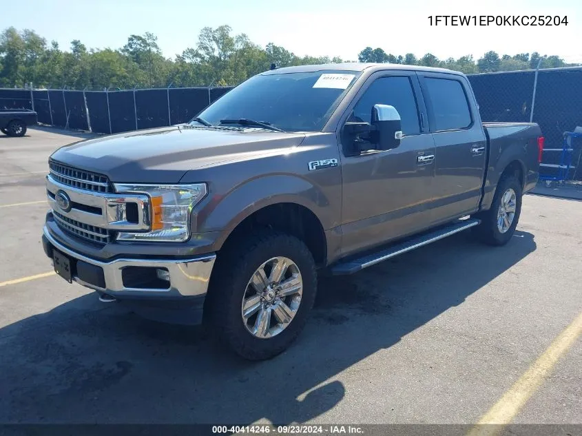 2019 Ford F-150 Xlt VIN: 1FTEW1EP0KKC25204 Lot: 40414246