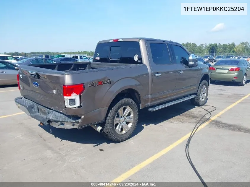 2019 Ford F-150 Xlt VIN: 1FTEW1EP0KKC25204 Lot: 40414246