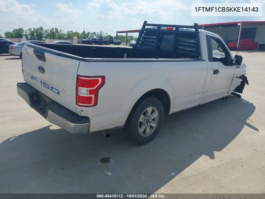 2019 Ford F-150 Xl VIN: 1FTMF1CB5KKE14143 Lot: 40416112