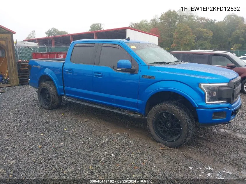 2019 Ford F-150 Xlt VIN: 1FTEW1EP2KFD12532 Lot: 40417182