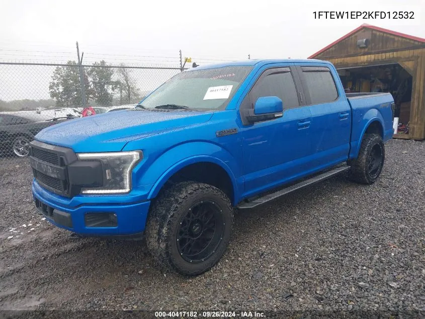 2019 Ford F-150 Xlt VIN: 1FTEW1EP2KFD12532 Lot: 40417182