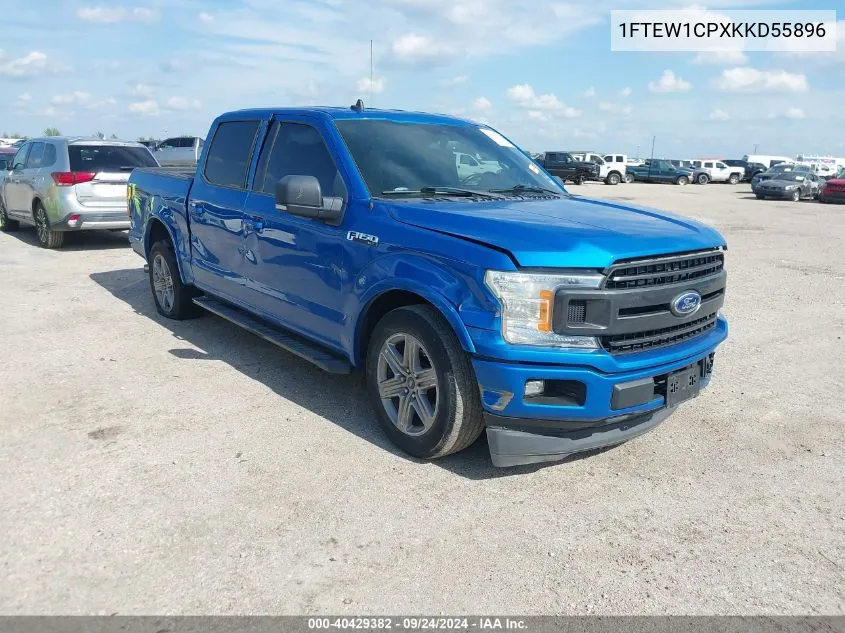 2019 Ford F-150 Xlt VIN: 1FTEW1CPXKKD55896 Lot: 40429382