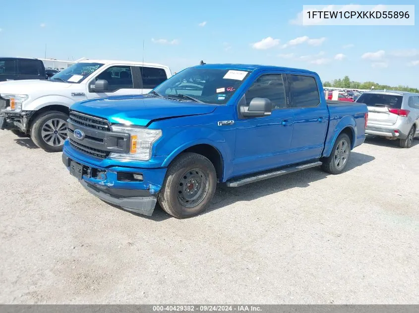 2019 Ford F-150 Xlt VIN: 1FTEW1CPXKKD55896 Lot: 40429382