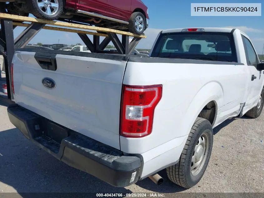 2019 Ford F-150 Xl VIN: 1FTMF1CB5KKC90424 Lot: 40434766