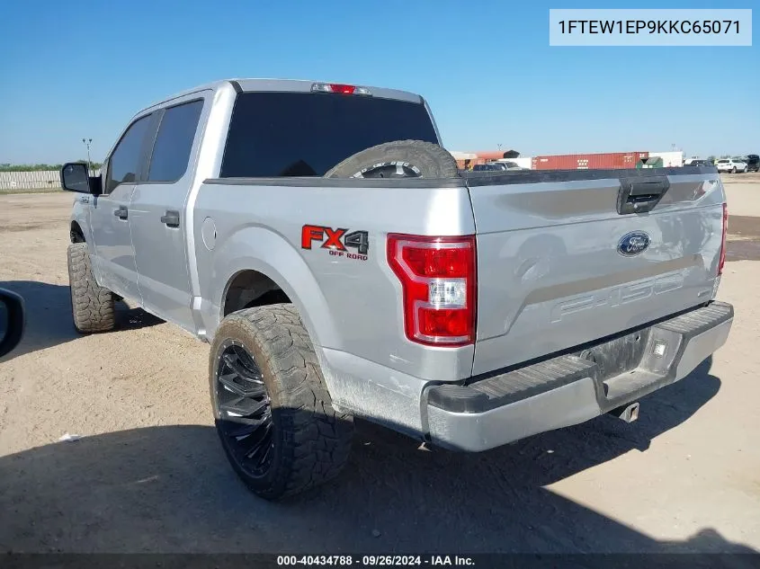 2019 Ford F-150 Supercrew VIN: 1FTEW1EP9KKC65071 Lot: 40434788