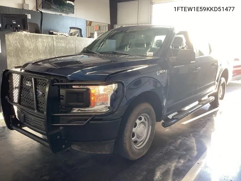 2019 Ford F150 Supercrew VIN: 1FTEW1E59KKD51477 Lot: 40438272