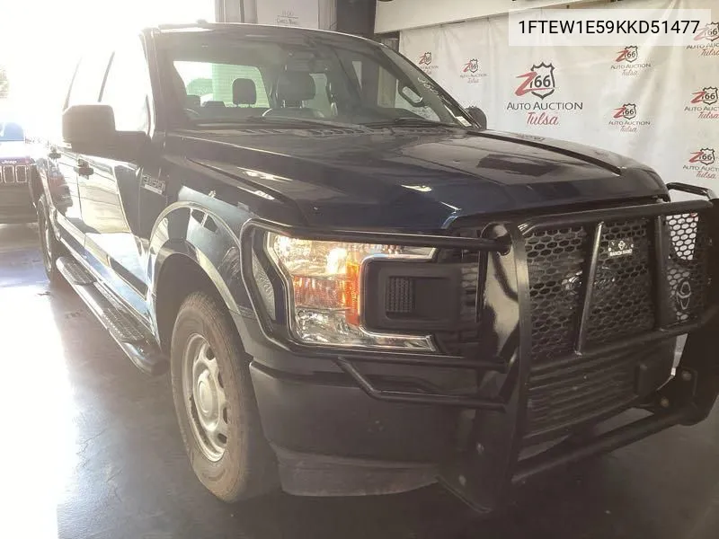 2019 Ford F150 Supercrew VIN: 1FTEW1E59KKD51477 Lot: 40438272