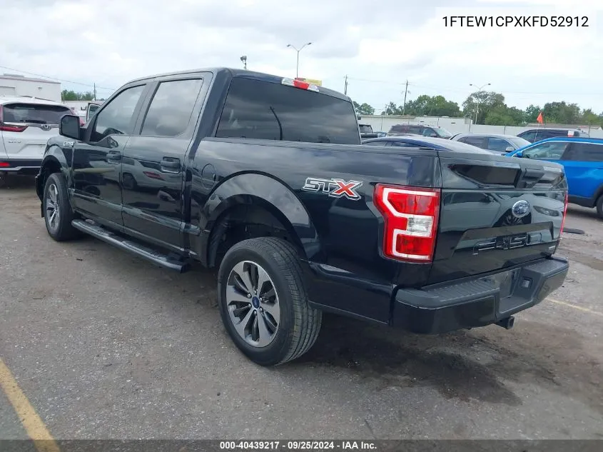 2019 Ford F-150 Xl VIN: 1FTEW1CPXKFD52912 Lot: 40439217