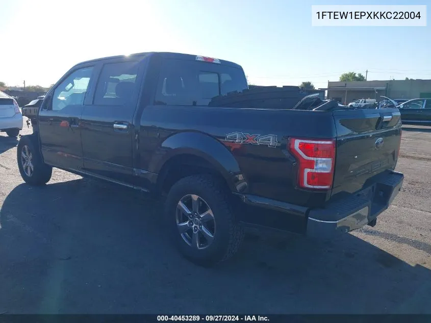 2019 Ford F-150 Xlt VIN: 1FTEW1EPXKKC22004 Lot: 40453289