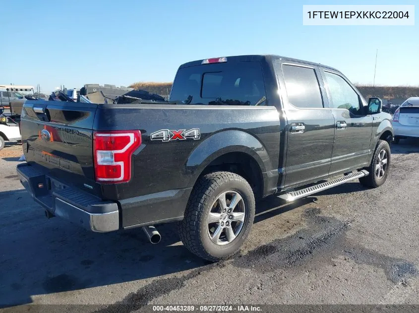 2019 Ford F-150 Xlt VIN: 1FTEW1EPXKKC22004 Lot: 40453289