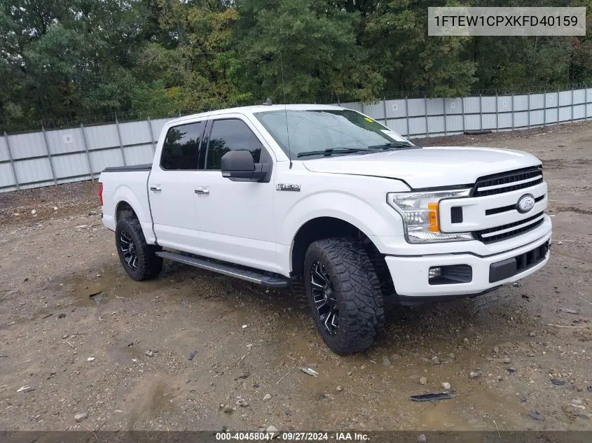 2019 Ford F-150 Xlt VIN: 1FTEW1CPXKFD40159 Lot: 40458047