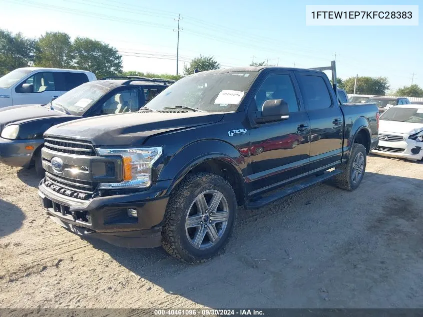 2019 Ford F-150 Supercrew VIN: 1FTEW1EP7KFC28383 Lot: 40461096