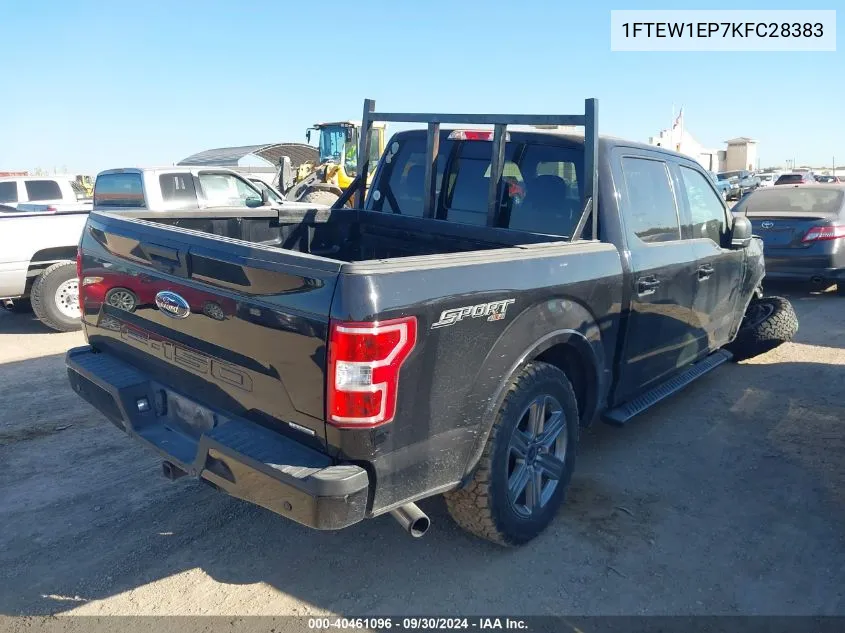 2019 Ford F-150 Supercrew VIN: 1FTEW1EP7KFC28383 Lot: 40461096