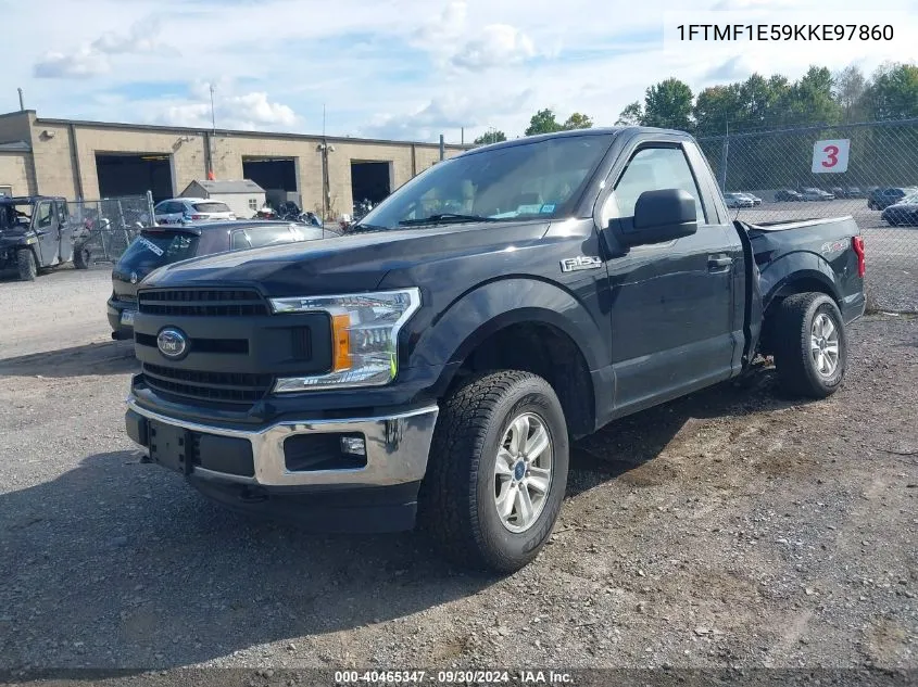 2019 Ford F150 VIN: 1FTMF1E59KKE97860 Lot: 40465347