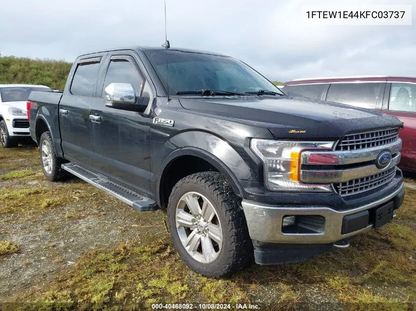 2019 Ford F150 Supercrew VIN: 1FTEW1E44KFC03737 Lot: 40468092