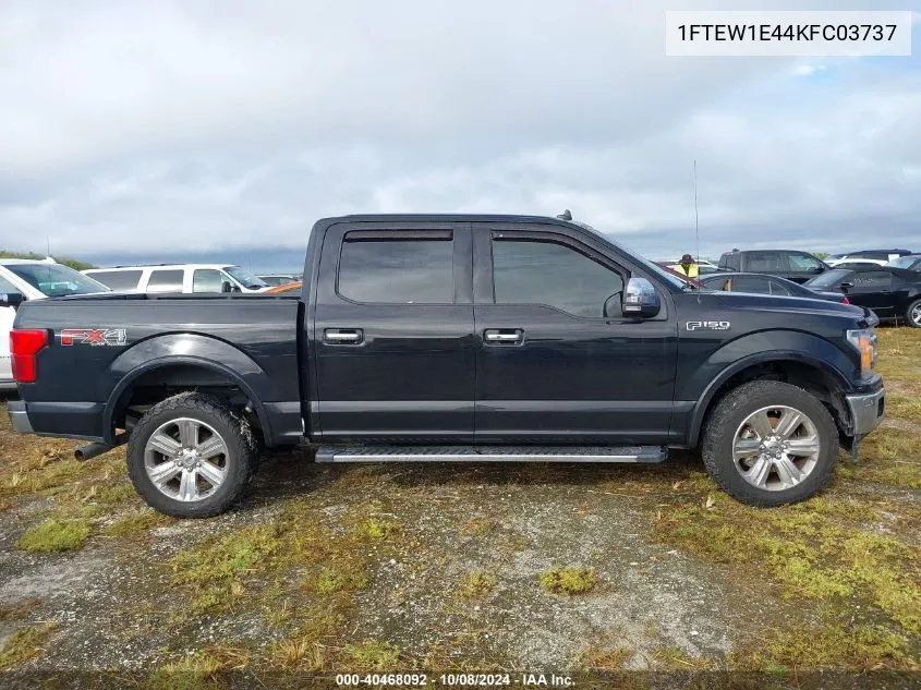 2019 Ford F150 Supercrew VIN: 1FTEW1E44KFC03737 Lot: 40468092