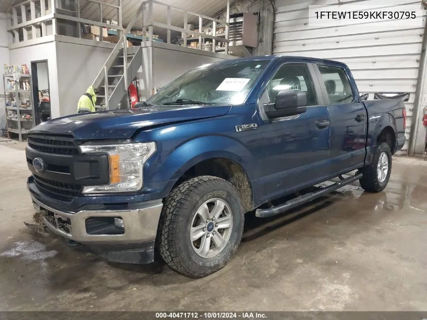 2019 Ford F-150 Xl VIN: 1FTEW1E59KKF30795 Lot: 40471712