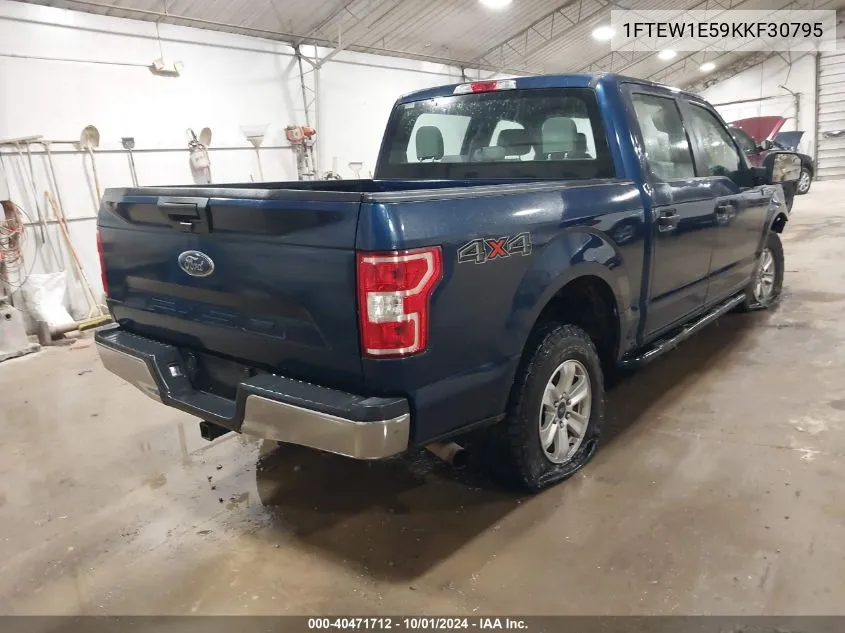 2019 Ford F-150 Xl VIN: 1FTEW1E59KKF30795 Lot: 40471712