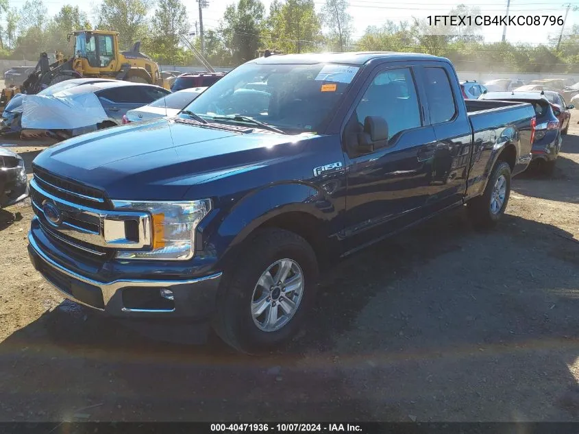 2019 Ford F-150 Xlt VIN: 1FTEX1CB4KKC08796 Lot: 40471936