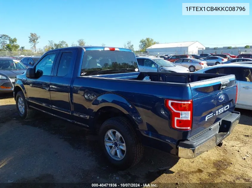 2019 Ford F-150 Xlt VIN: 1FTEX1CB4KKC08796 Lot: 40471936