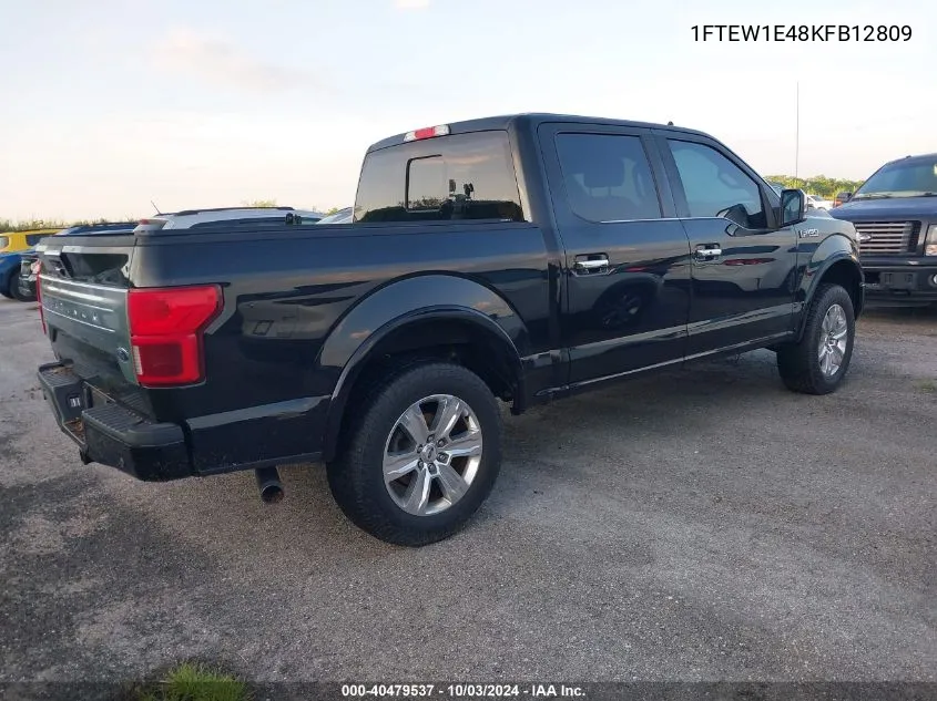 2019 Ford F-150 Platinum VIN: 1FTEW1E48KFB12809 Lot: 40479537