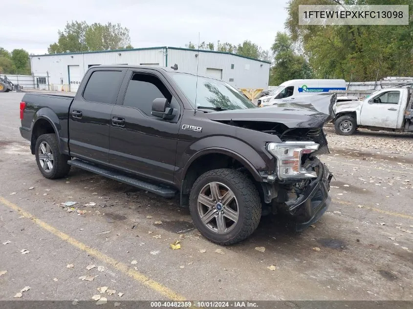 2019 Ford F-150 Lariat VIN: 1FTEW1EPXKFC13098 Lot: 40482359